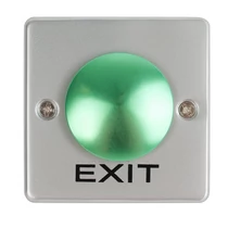 Lapos,gomba formájú nyomógomb FMB-G-25SS-2-gn