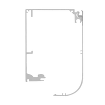 Alapsín és burkolat HH-130 tolóajtó automatikához - 4,2 m HH-130-SIN-36
