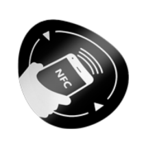 NFC matrica újraírható chippel NFC-3513-bk