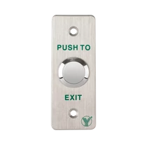 Mikrokapcsolós nyomógomb 90x35 INOX pajzzsal - NO/NC PBK-810A