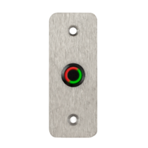 LED-es mikrokapcsolós nyomógomb pajzzsal - NO -fekete- piros-zöld - cseppálló (IP65) PBK-B-19-NO-bk(LED)-rdgn