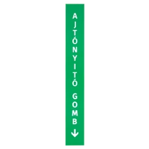 Nagyméretű függőleges tábla-A - zöld TABLA-2A-gn