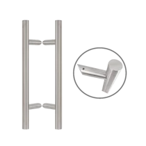 Henger alakú 500 mm hosszú INOX fogantyú pár 45°-os lábakkal - 32 mm csőátmérővel YH-500V/32