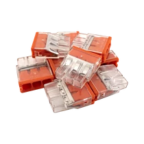 Gyorscsatlakozó 3-es tömör érhez 0,5-2,5 mm2 vezetékhez. Csomag 10 db LA-EU-203(P10)