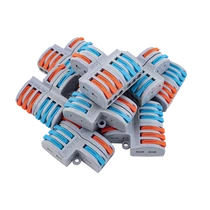 Gyorcsatlakozó 2x3 utas elosztáshoz 0,08 - 2,5 mm² vezetékhez 10 darabos csomag LA-FD-26(P10)