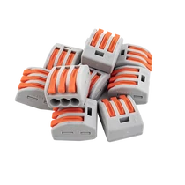 Gyorcsatlakozó 3-as 0,08 - 2,5 mm² vezetékhez 10 darabos csomag LA-PCT-213(P10)