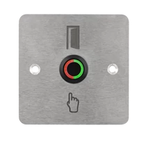 LED-es mikrokapcsolós nyomógomb pajzzsal - NO -fekete- piros-zöld - cseppálló (IP65) PBK-C-19-NO-bk(LED)-rdgn