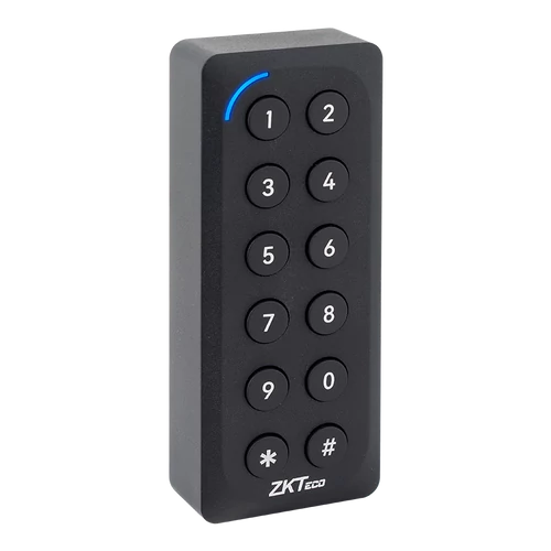 ZKTeco ACC-ER-KR902 hibrid EM, Mifare/Dasfire kártyás és kódbillentyűs segédolvasó, Wiegand és RS485 kimenettel ACC-ER-KR902