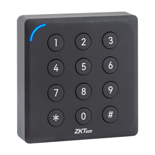 ZKTeco ACC-ER-KR904 hibrid EM, Mifare/Dasfire kártyás és kódbillentyűs segédolvasó, Wiegand és RS485 kimenettel ACC-ER-KR904