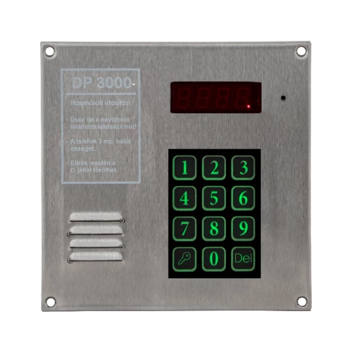 DP3000 INOX kaputelefon központ DP3000-INOX