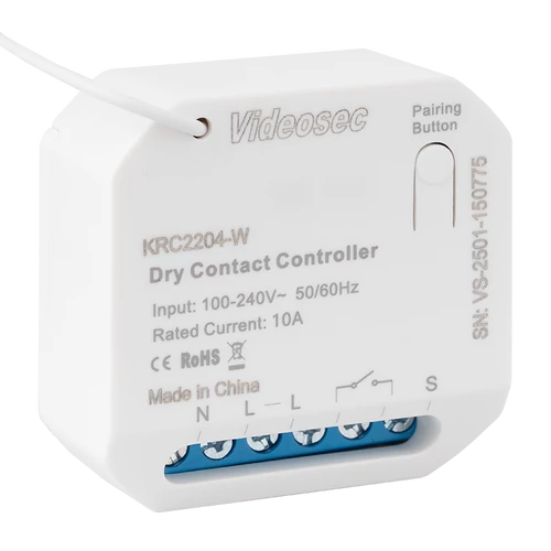 1 csatornás RF+Wifi vevőegység, 1x NO szárazkontaktus ET-KRC2204-W