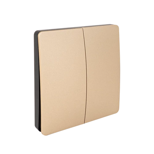 Kinetikus fali kapcsoló 2 gombos, arany ET-KS2-254G