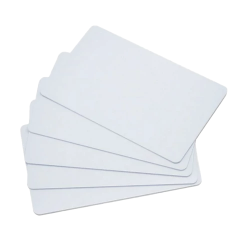 RFID kártya MIFARE S50 és UHF EPC-GEN2 chippel, vékony, fehér - 13,56/860-960MHz IDT-1001MF/UHF