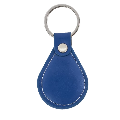 Műbőr RFID kulcstartó EM4100 (125kHz) chippel - kék IDT-7000EM-bl