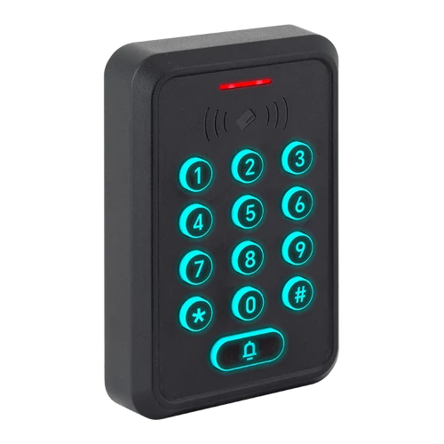 Önálló működésű, Wifi-s RFID EM/MF kártyaolvasó és kódzár - műanyag ház - Tuya K310X(EM+MF)-W-TY 