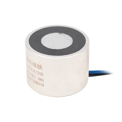 Permanens mágnes - áramszünet esetén zárt - elektromágnessel demagnetizálható - 12V DC - 30 kg KK-P34/25D/12