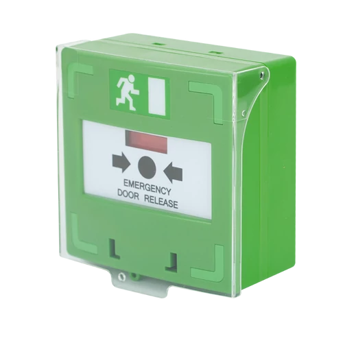 Benyomható műanyag lapú kézi jelzésadó beléptetőkhöz - zöld SCP-100-gn