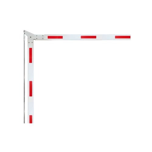 3m hosszú 90°-ban tört alumínium kar sorompóhoz YK-BAR2-3M(90)