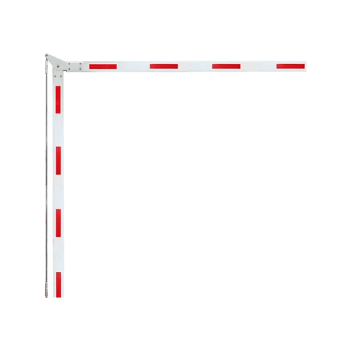 5m hosszú 90°-ban tört alumínium kar sorompóhoz YK-BAR2-5M(90)