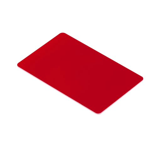 RFID kártya EM4100 chippel, vékony 125 kHz piros IDT-1001EM-C-rd