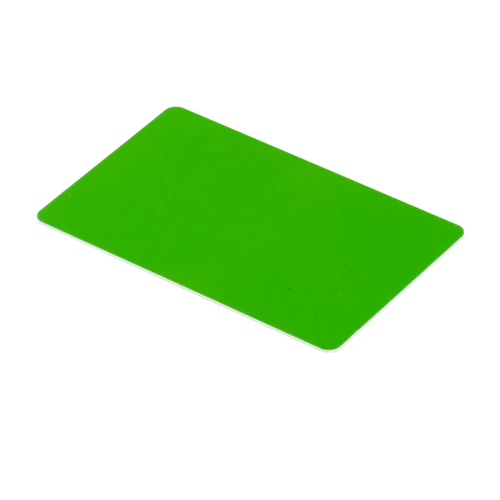 RFID kártya EM4100 chippel, vékony 125 kHz zöld IDT-1001EM-C-gn