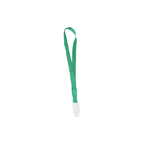Színes kártya-/pass-tartó nyakbaakasztó szalag - 21 mm széles - zöld CH-2036-gn