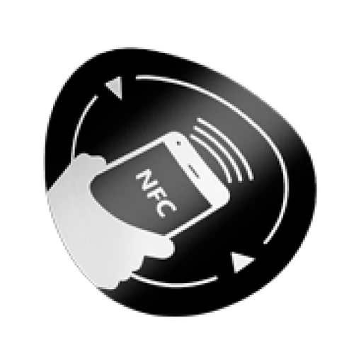 NFC antimetal matrica NXP NTAG213 chippel (13,56MHz) -fekete NFC-3513-bk