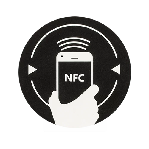 NFC matrica NXP MIFARE NTAG213 újraírható chippel NFC-3013-bk