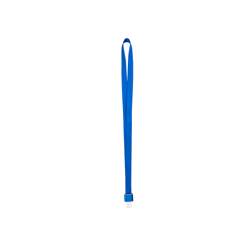 Színes pass-tartó nyakbaakasztó szalag - 16 mm széles - kék CH-1534-bl