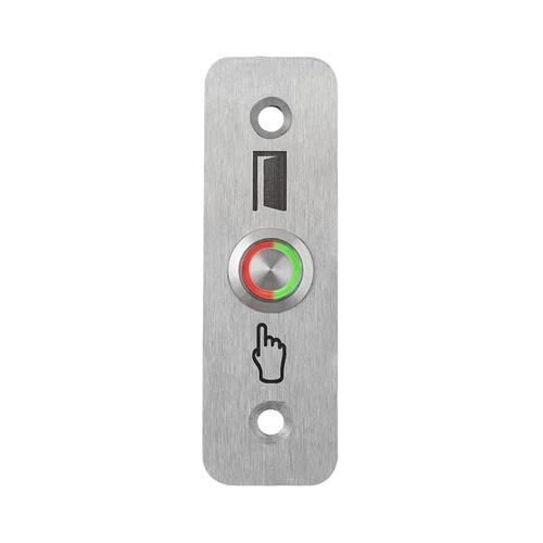 LED-es mikrokapcsolós nyomógomb pajzzsal - NONC - piros/zöld - cseppálló (IP65) PBK-A-16-NONC(LED)-rdgn