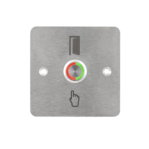 LED-es mikrokapcsolós nyomógomb pajzzsal - NONC - piros-zöld - cseppálló (IP65) PBK-C-19-NONC(LED)-rdgn