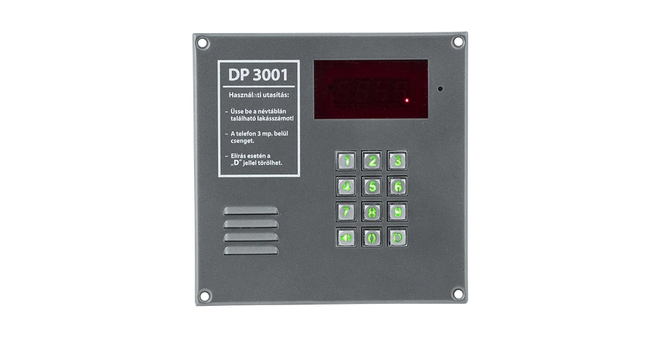 DP3001 kaputelefon központ DP3001
