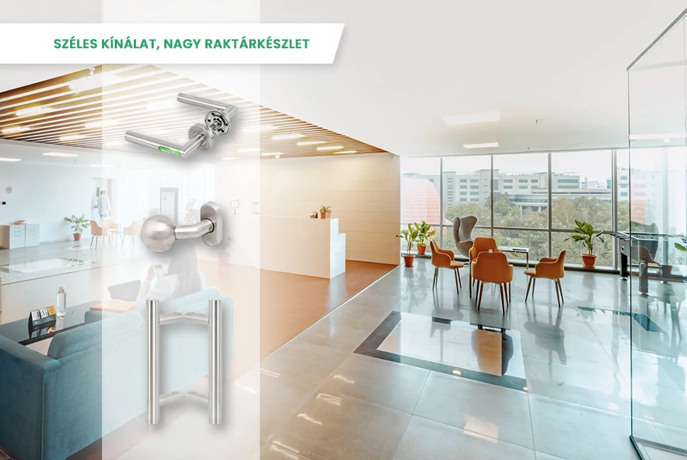  Fogantyú, Kilincs, Inox, Szálcsiszolt