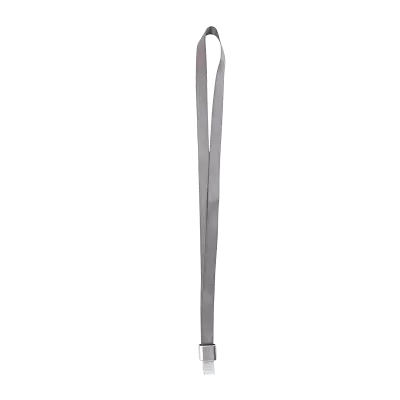 Színes pass-tartó nyakbaakasztó szalag - 16 mm széles - szürke CH-1534-gy