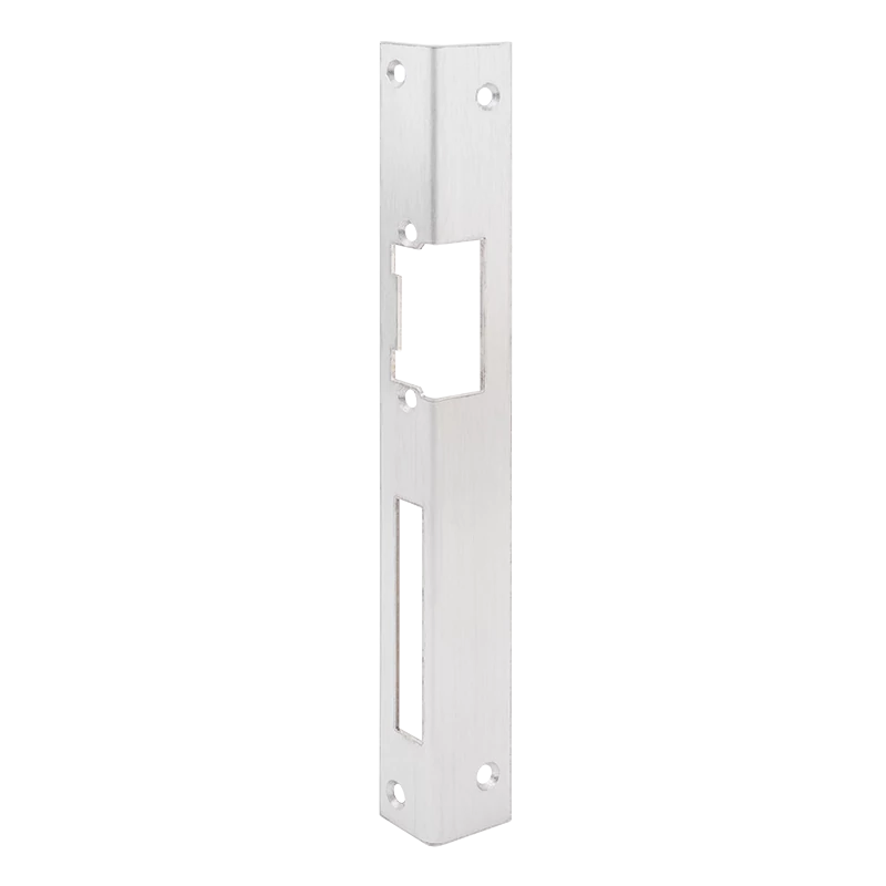 Hosszú zárpajzs DORCAS zárakhoz - fa ajtóra - INOX - balos DORCAS-F101(V2)-L-X