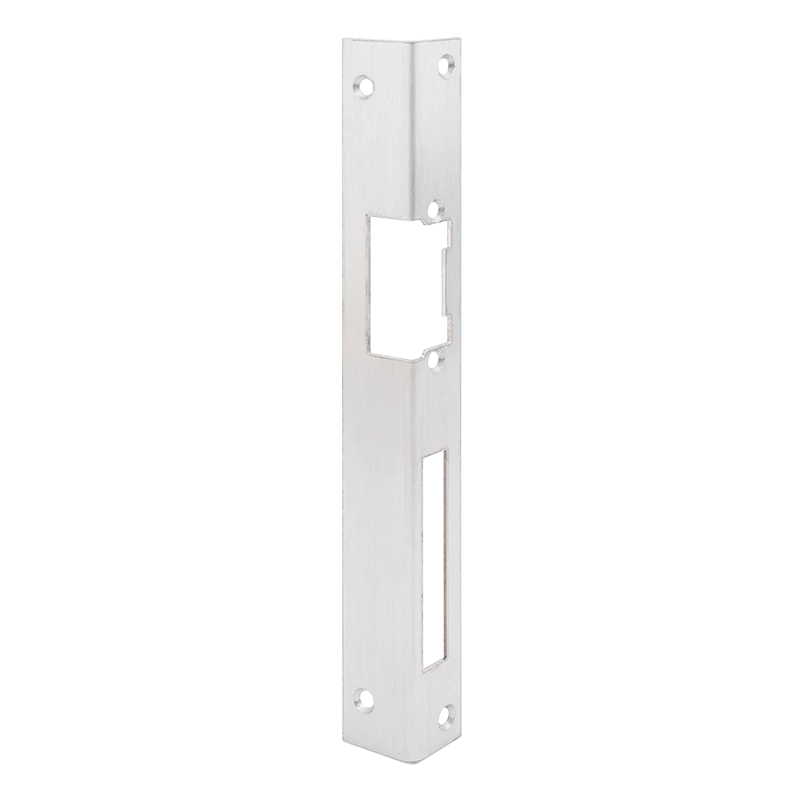 Hosszú zárpajzs DORCAS zárakhoz - fa ajtóra - INOX - jobbos DORCAS-F101(V2)-R-X
