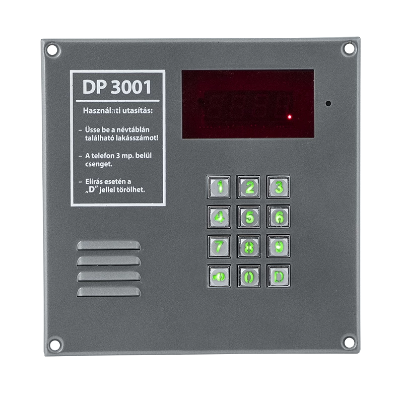 DP3001 kaputelefon központ DP3001