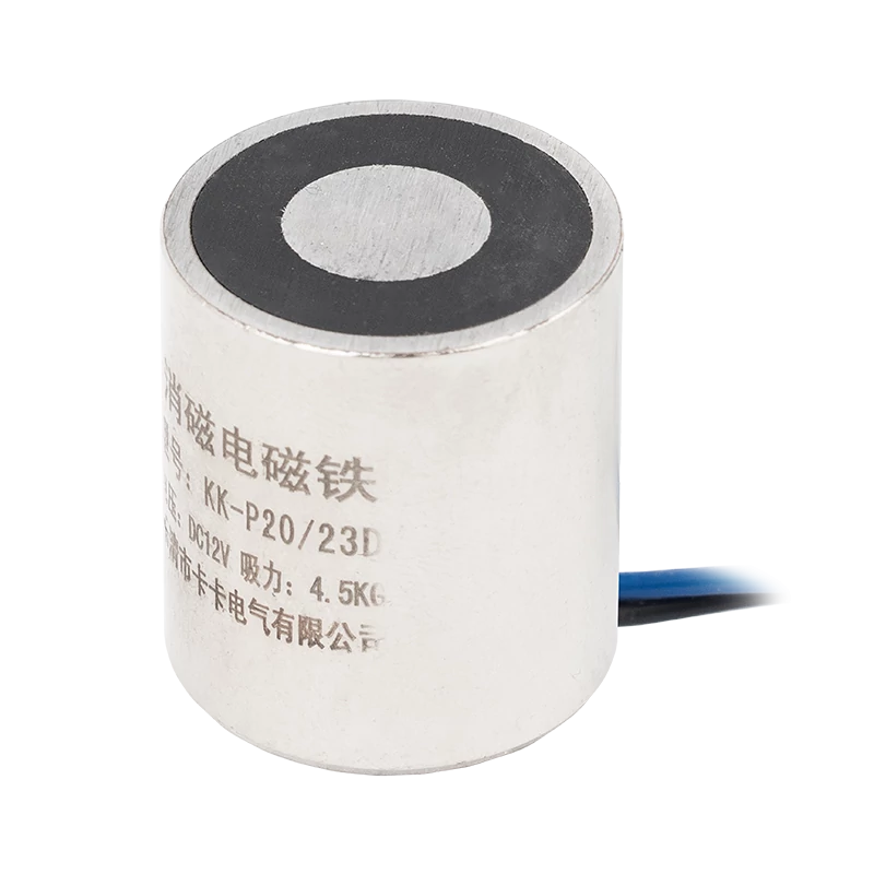 Permanens mágnes - áramszünet esetén zárt - elektromágnessel demagnetizálható - 12V DC - 4,5 kg KK-P20/23D/12