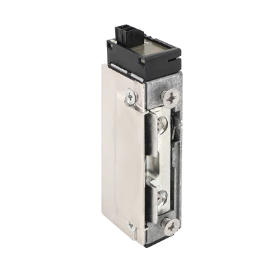 Alacsony, kikapcsolható, pajzs nélküli elektromos zárfogadó - nyelvkivezetővel - 12V DC DORCAS-99-1-NDF-412-TOP-PRE