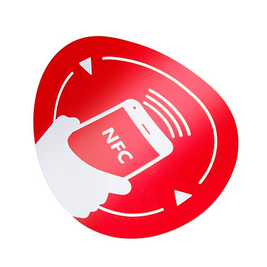NFC antimetal matrica NXP NTAG213 chippel (13,56MHz) - piros NFC-3513-rd
