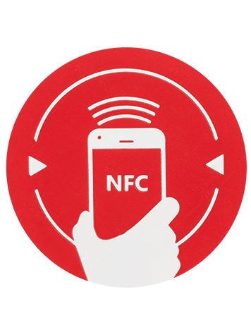 NFC matrica NXP MIFARE NTAG213 újraírható chippel NFC-3013-rd